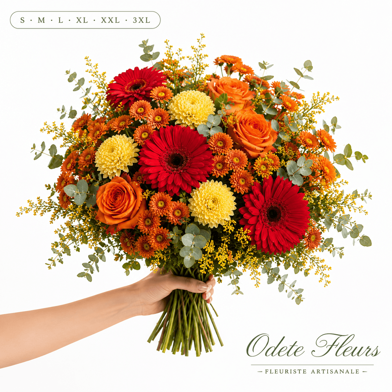 Bouquet aux couleurs chaudes