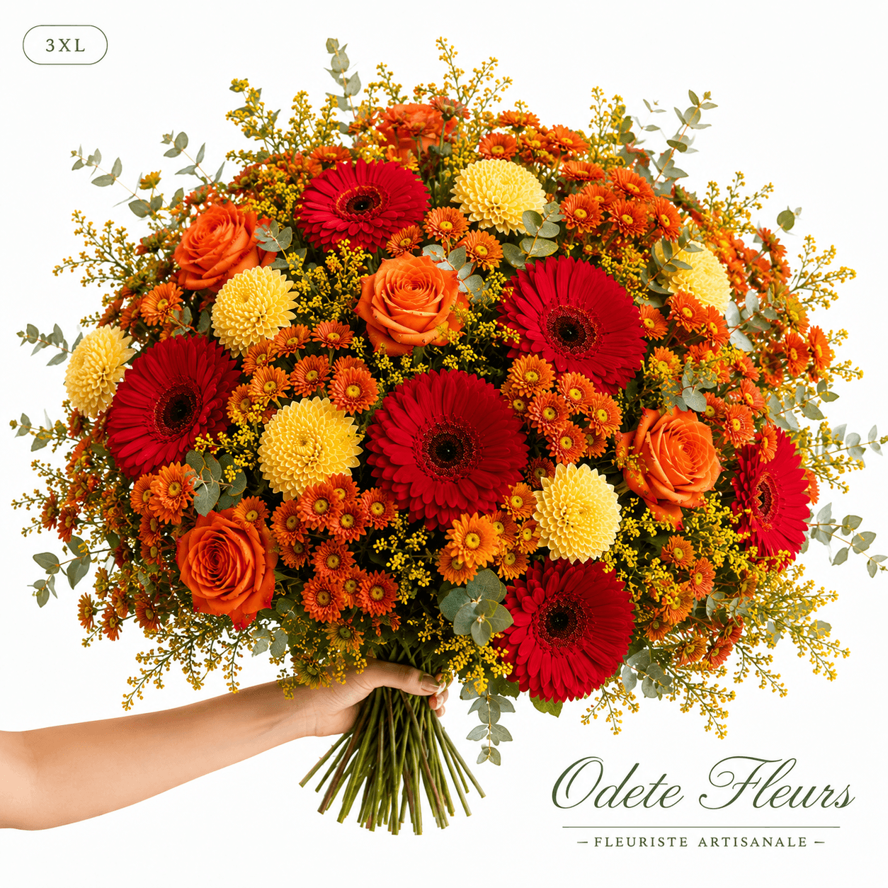 Bouquet aux couleurs chaudes - taille 3XL