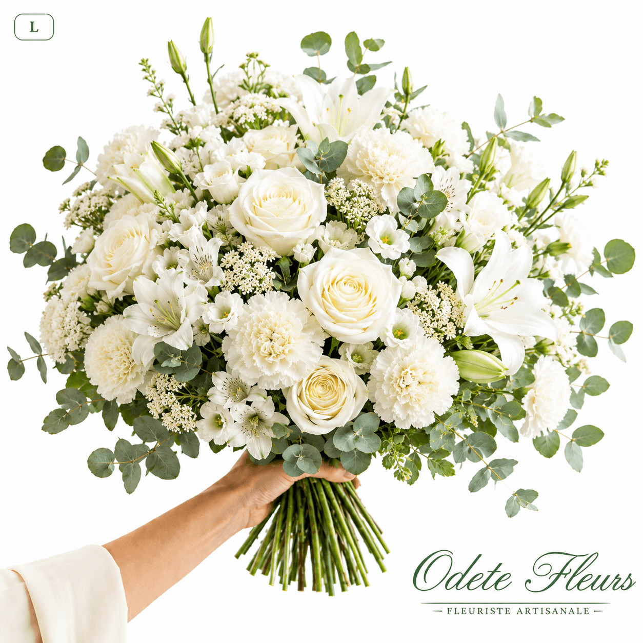 Bouquet blanc - taille L