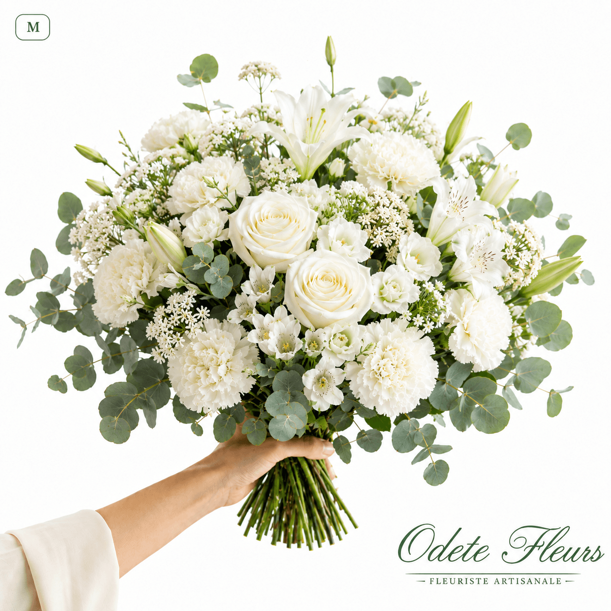 Bouquet blanc - taille M