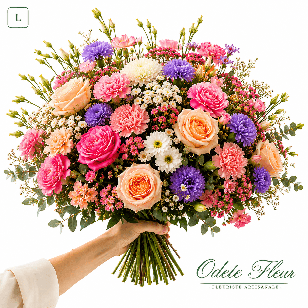 Bouquet coloré - taille L