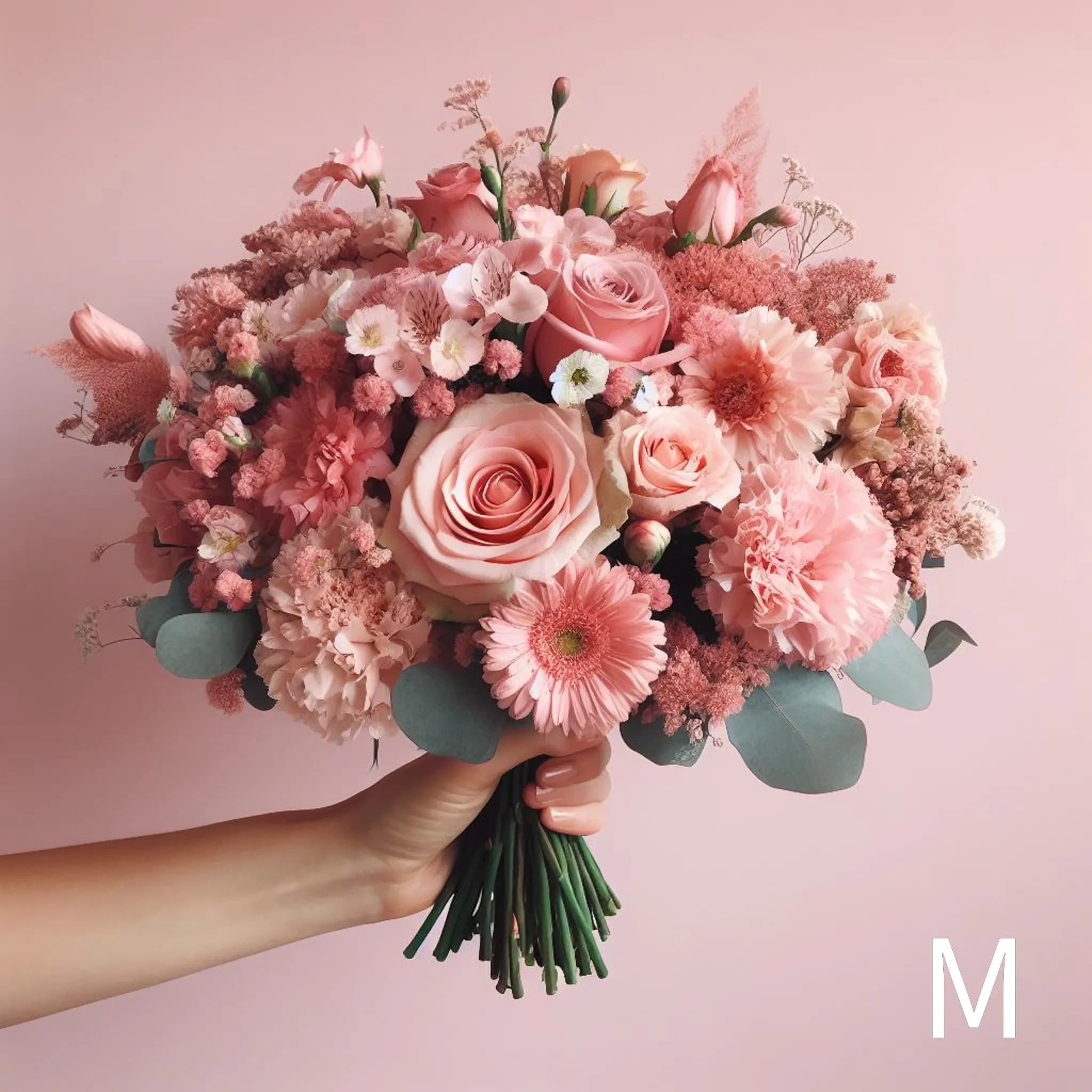 Bouquet de couleur rose