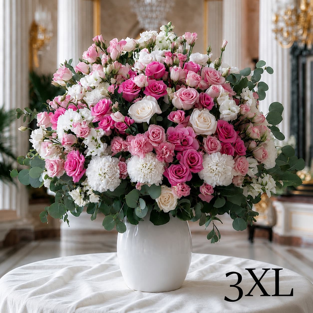 Bouquet rose et blanc