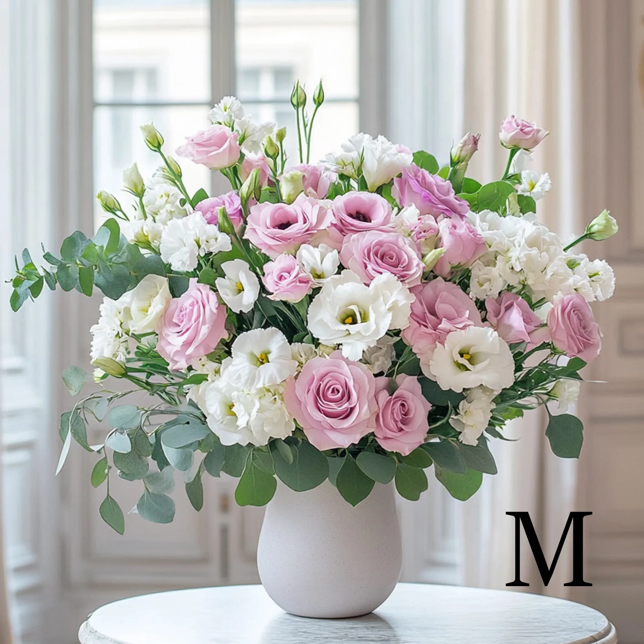 Bouquet rose et blanc