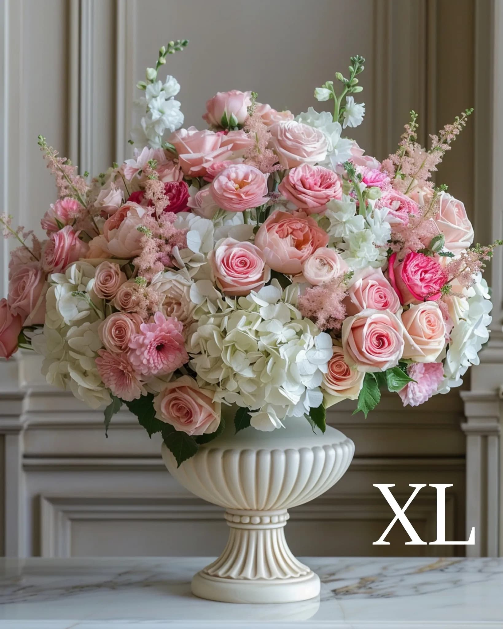 Bouquet rose et blanc
