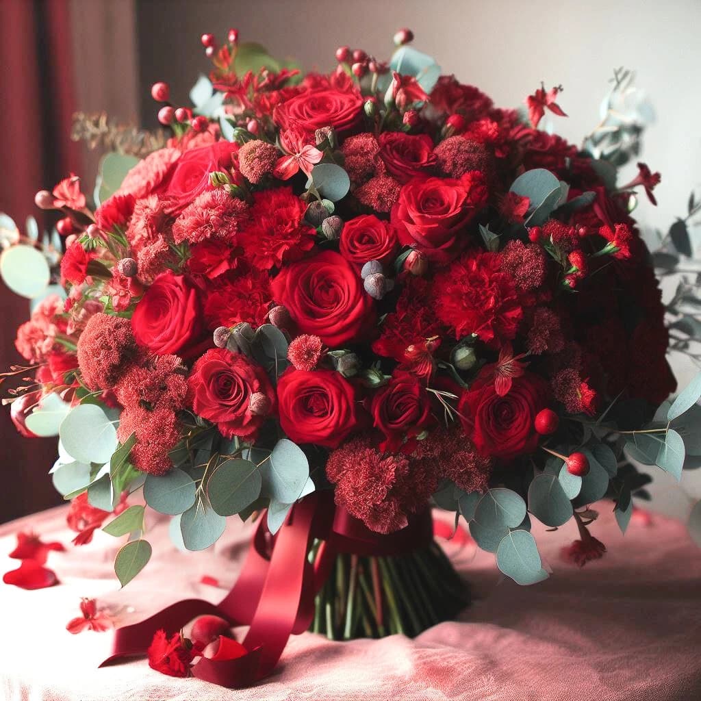 Bouquet rouge