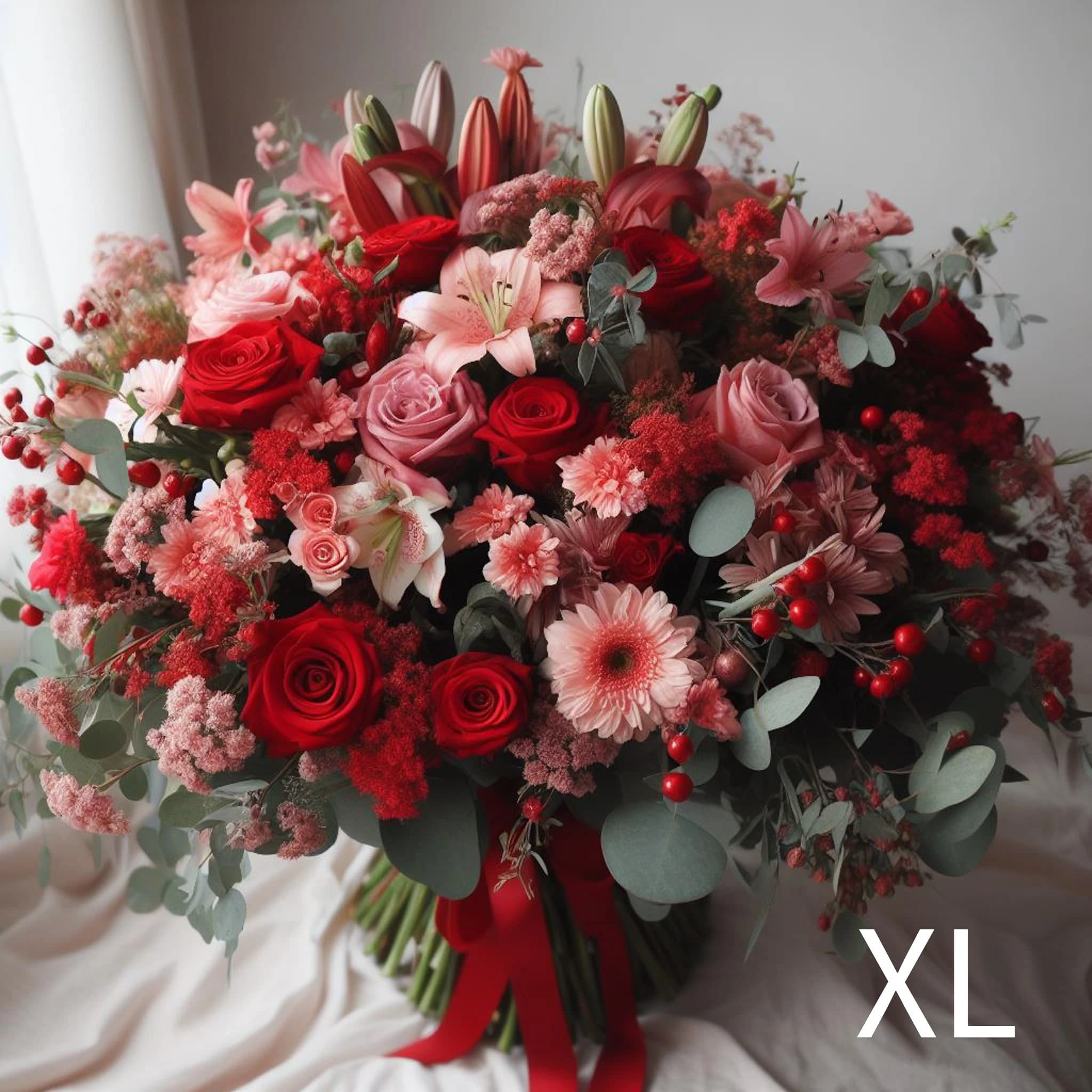 Bouquet rouge et rose