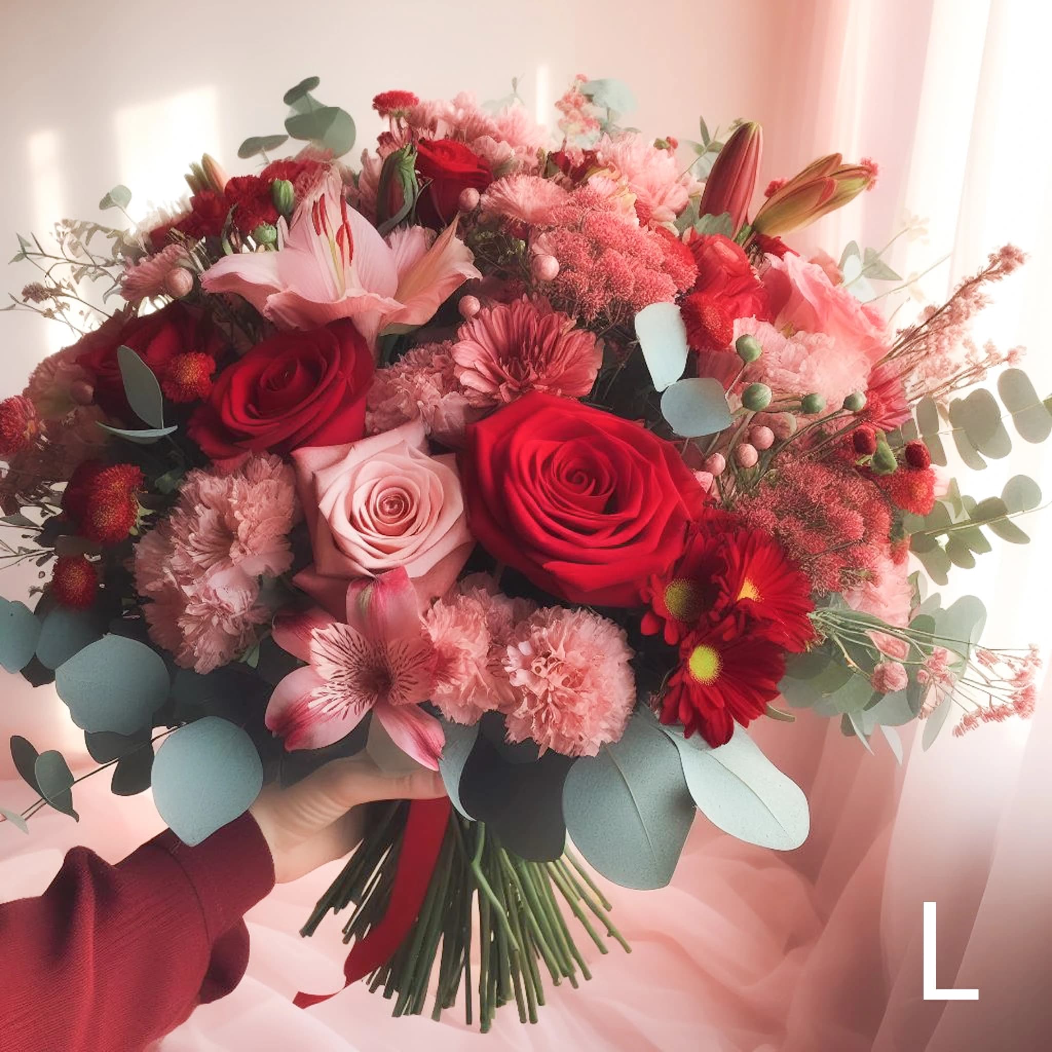 Bouquet rouge et rose
