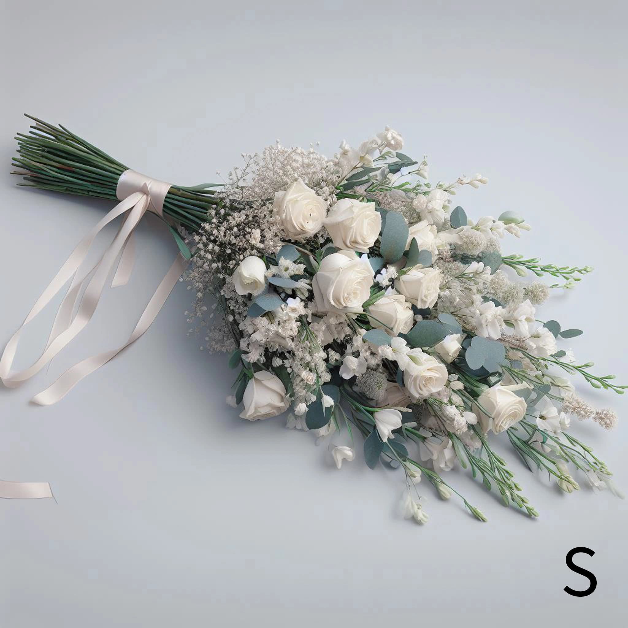 Gerbe de fleurs blanches pour deuil