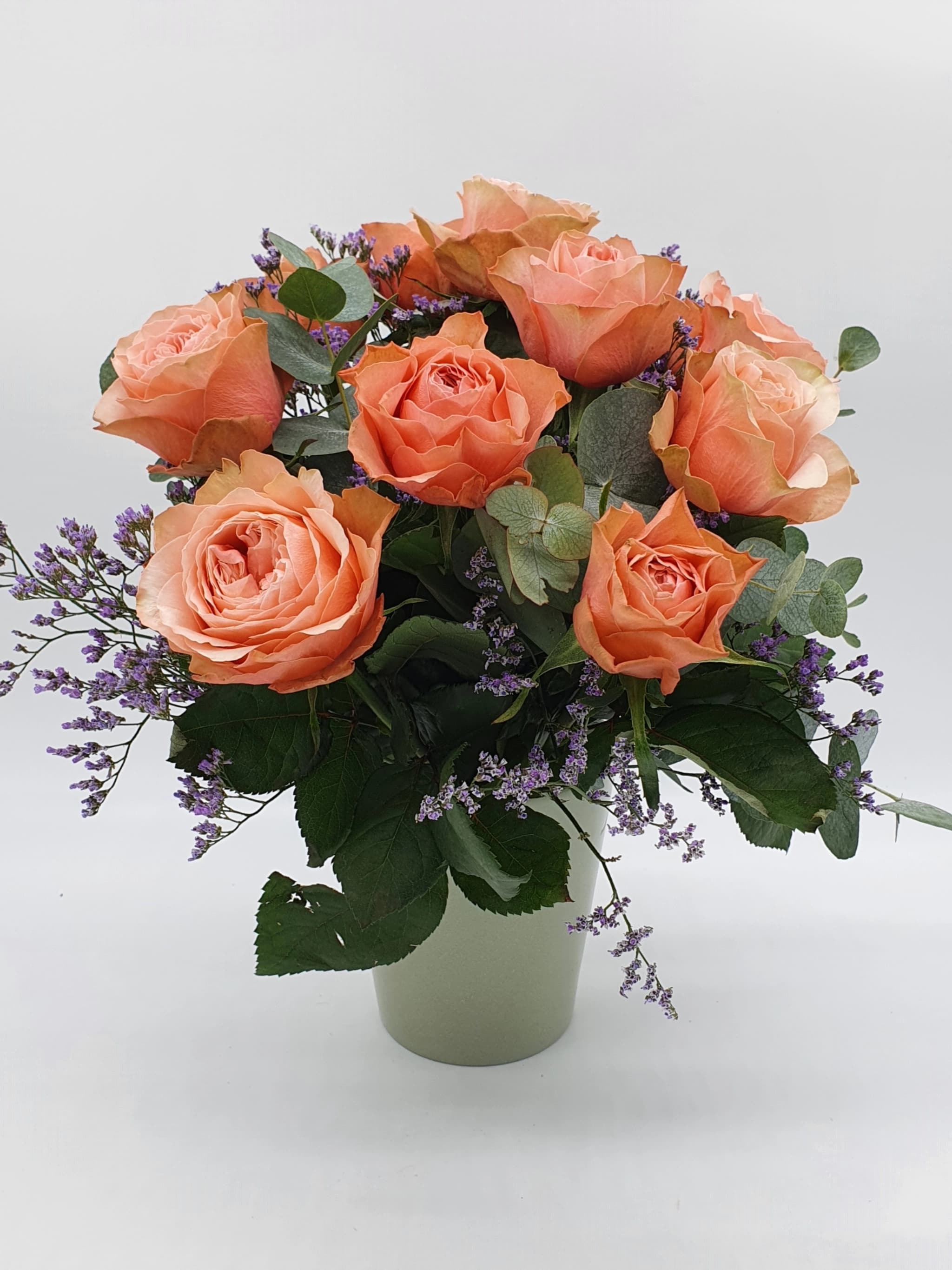Le Classique : 10 roses romantiques haut de gamme