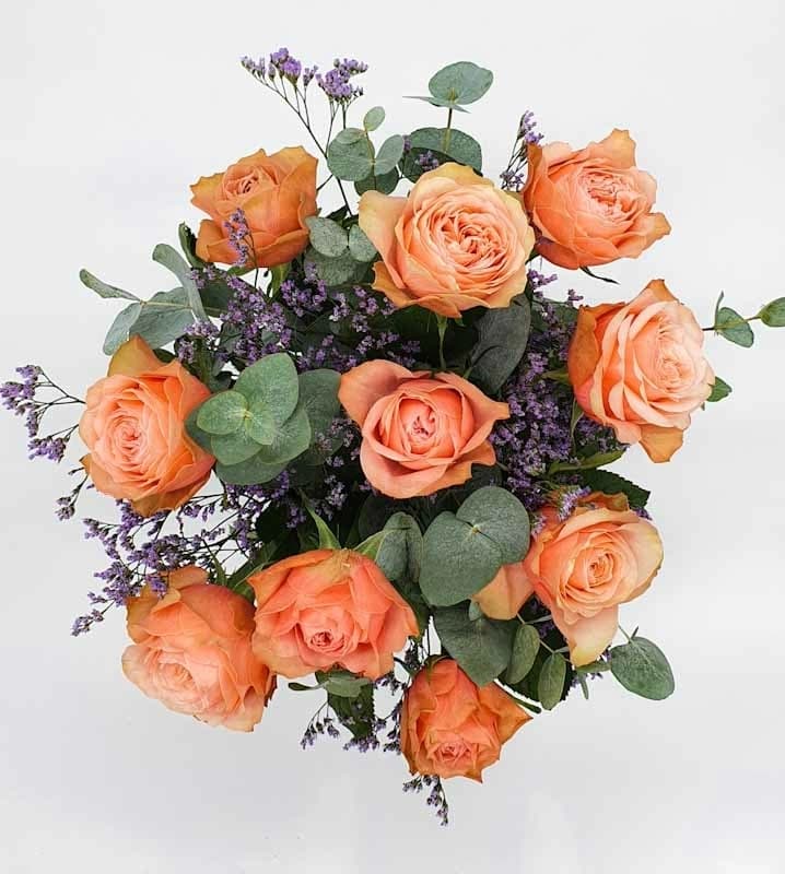 Le Classique : 10 roses romantiques haut de gamme