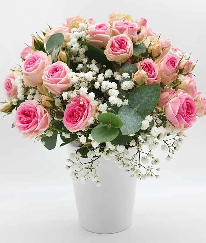 Le Classique : 10 roses romantiques haut de gamme