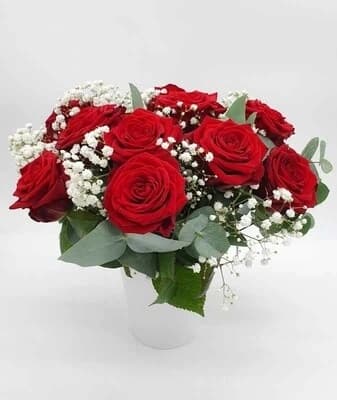 Le Classique : 10 roses romantiques haut de gamme